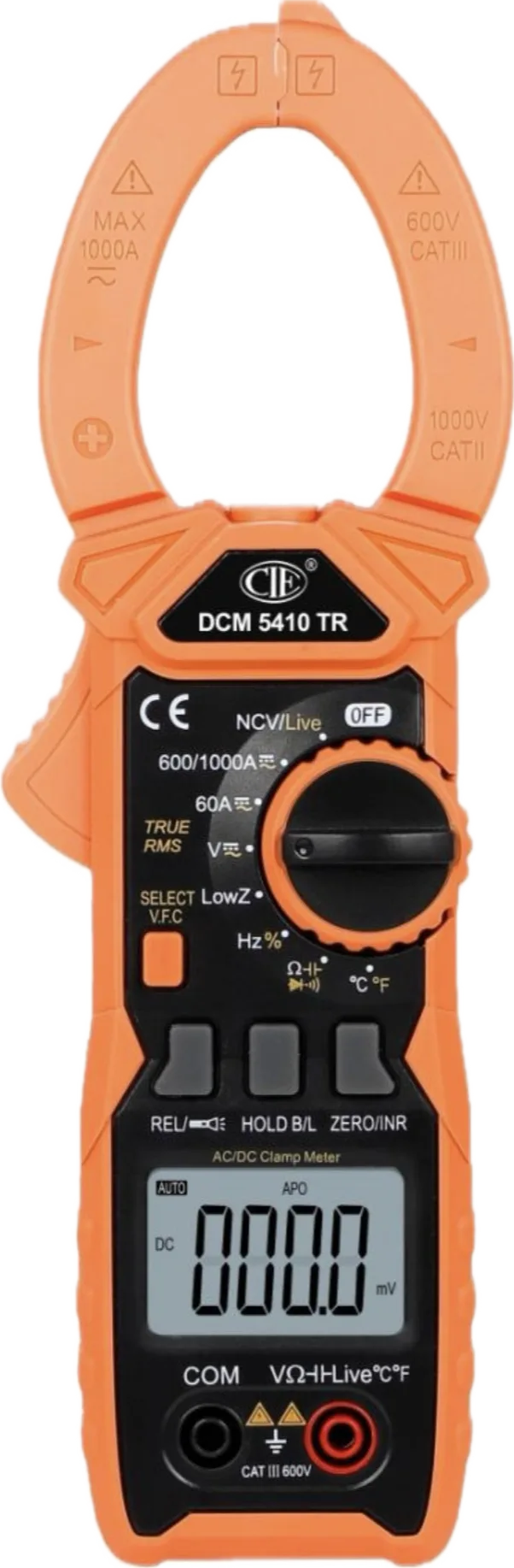 DCM 5410 TR — Digital Clamp Multimeter — True-RMS AC/DC, 1000 A