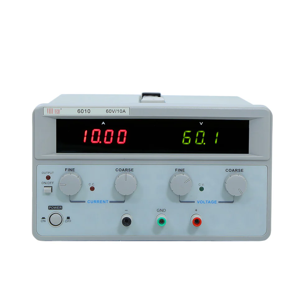 6010 — 60V / 10A Heavy-Duty Linear DC Regulated Power Supply
