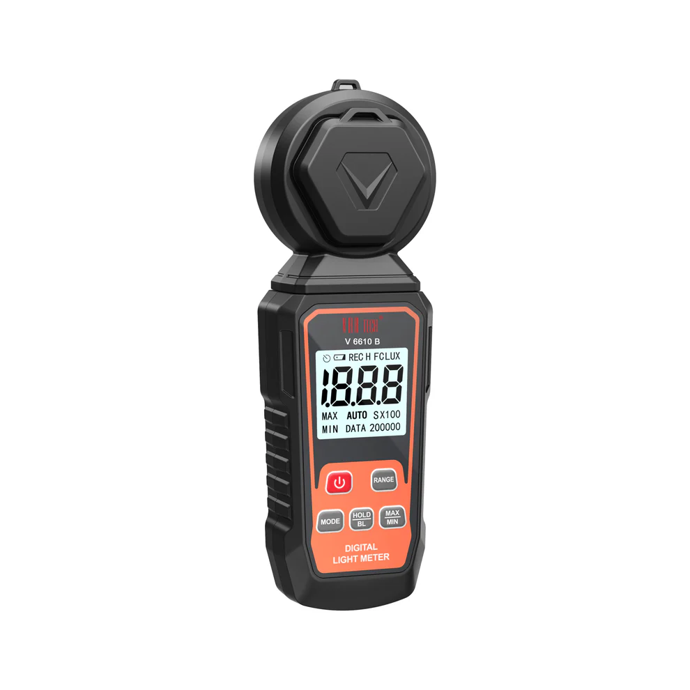 Vartech V 6610 B — Digital Lux Meter — 0–199999 Lux
