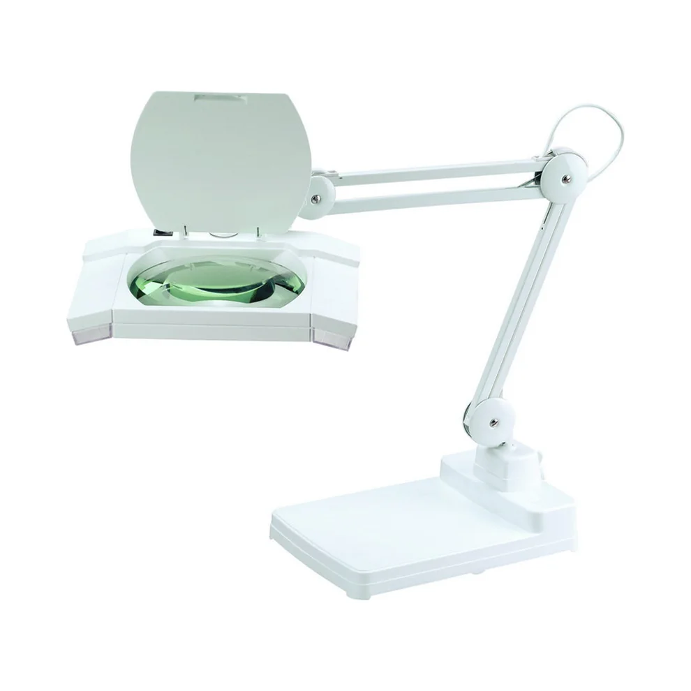 228 BLR - LED Magnifying Lamp, Rectangular Lens, Table Top