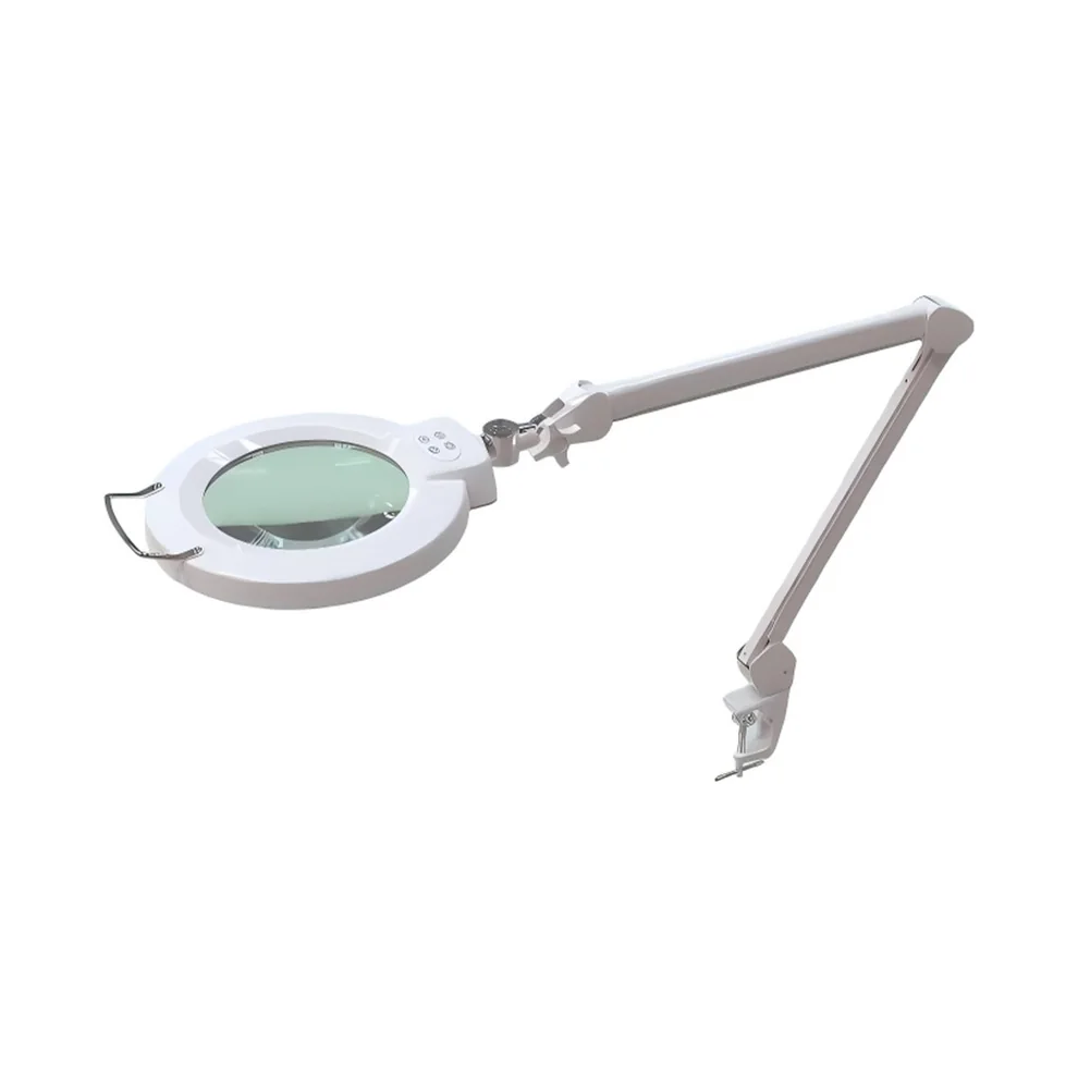 228 LXD - Dimmable LED Magnifying Lamp, 7" Round Lens, Table Clamp