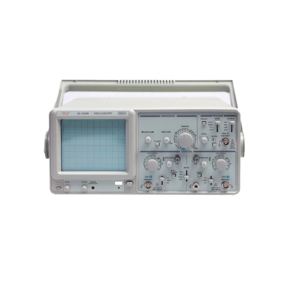 SS-5020B — 20 MHz Dual Channel Analog Oscilloscope (CRO)