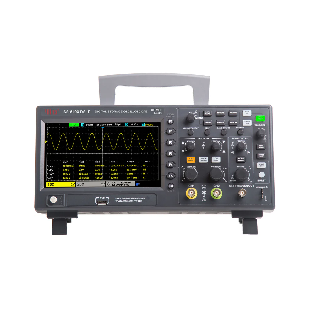 SS-5100 DS1B — 100 MHz Dual-Channel Digital Storage Oscilloscope