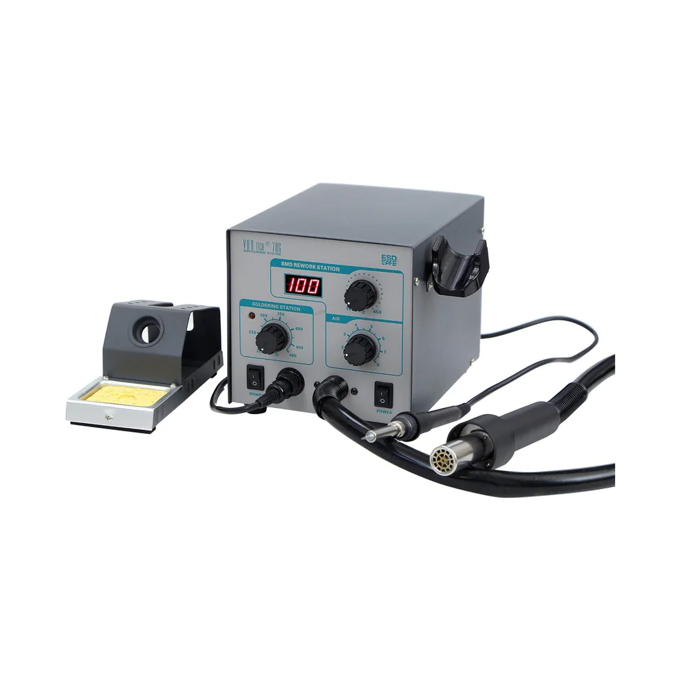 706 - 2-in-1 Soldering and SMD Re-Work Station, 580 W + 50 W