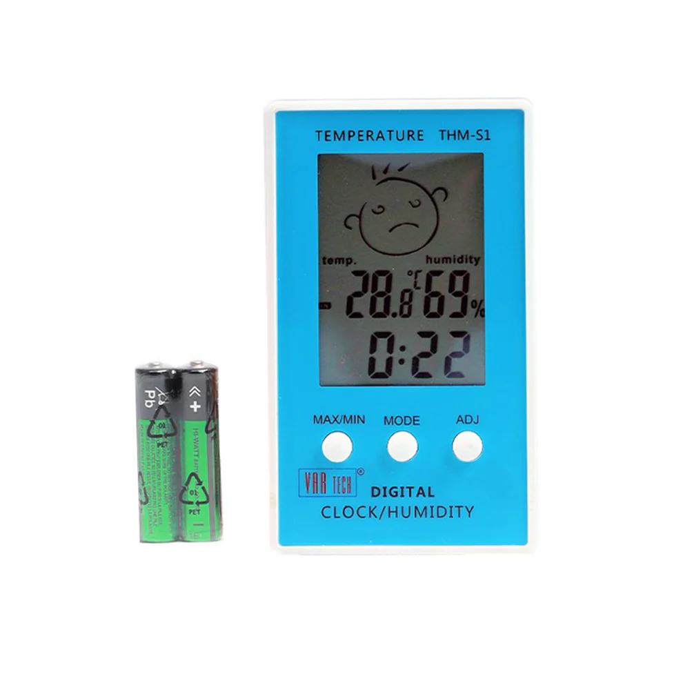 THM S1 — Compact Thermo-Hygrometer with Clock